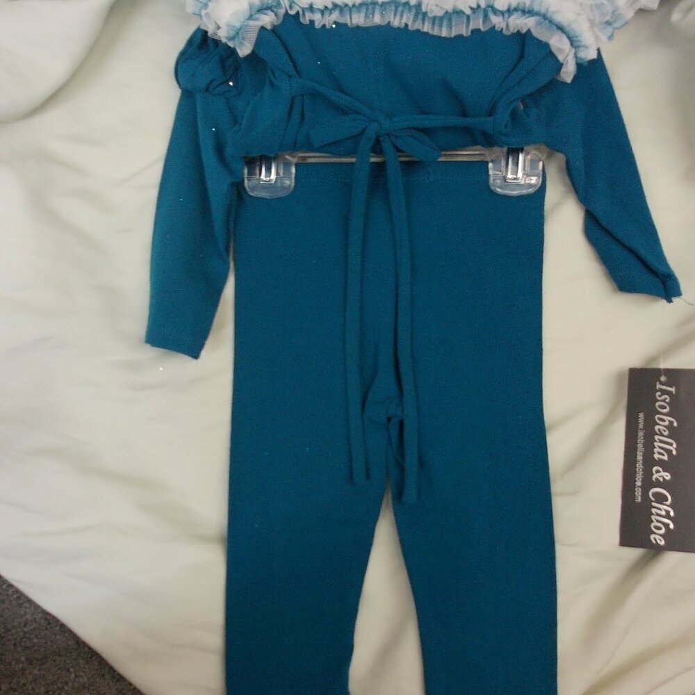 Teal Baby Outfit by Isobella and Chloe - Picture 2 of 3